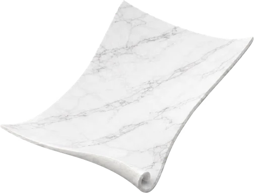 A marble scroll